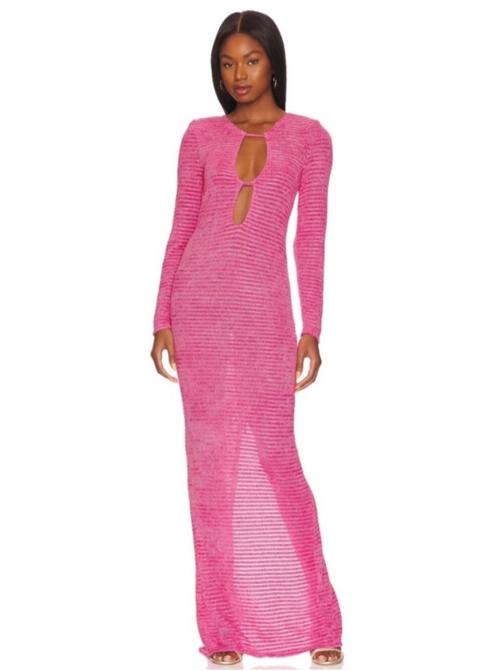 NWT Bronx and Banco Amara Pink Maxi Dress